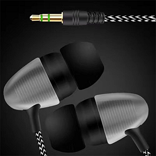 Amaping Universal 3.5mm in-Ear Stereo Earbuds Earphone Capsule Shape Clear Shell Protcetive Headphone Set for Cell Phone MP3 MP4 Player (Black) - Thumbnail 2