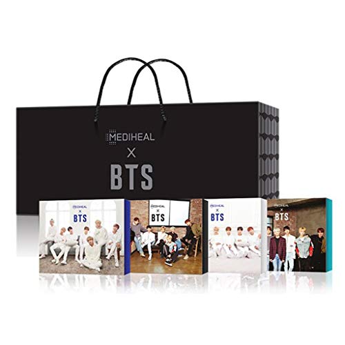 [MEDIHEAL] MEDIHEAL X BTS Facial Mask Sheet Special Set/Mask Sheet 10ea + BTS Photocard 14ea (4-Edition Package)