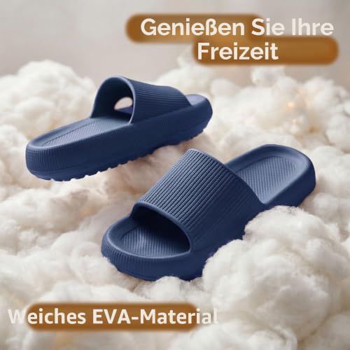 Donpapa Badeschuhe Damen Herren Weich Hausschuhe rutschfest Badeschlappen – Ansicht 5