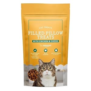 by Amazon – Cat Treats – Pocket Pillows with Chicken & Cheese, 70g