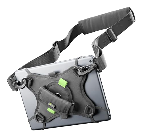 Cellularline - Handle Case - Funda para Tablet giratoria 360°, con Gomas de Silicona, asa de...