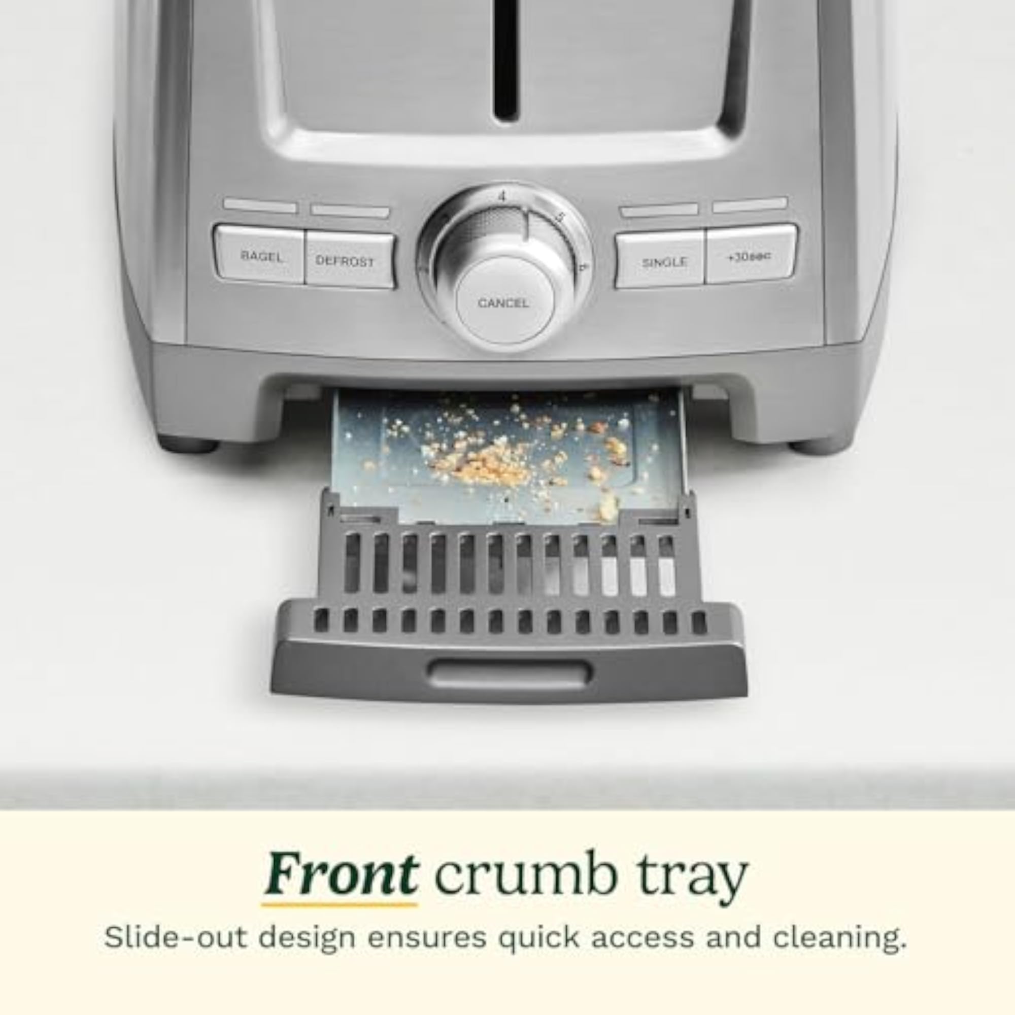 2-Slice Stainless Steel Toaster with Extra-Wide Slots