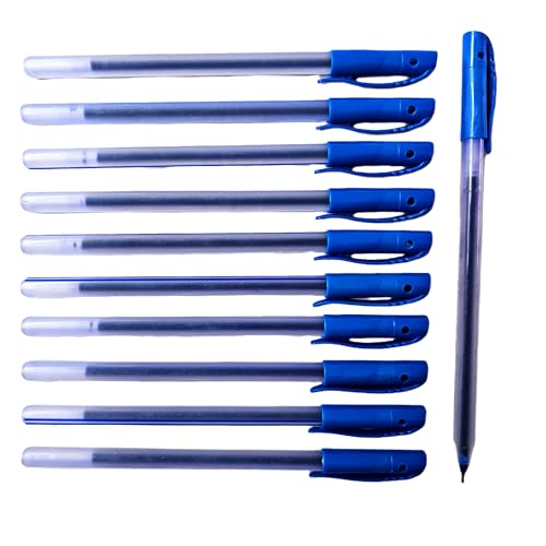 Image of SSKR Pack of 40 Pcs Use and Throw Pens | Blue Ink Ball Point Pen 0.7mm Tip for Precision Writing | Smooth Flow of Ink | Smudge Free Writing Experience