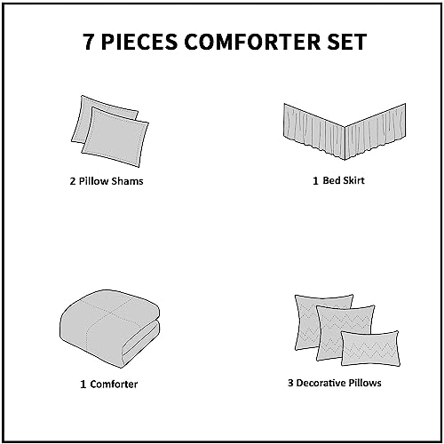 Homechoice Decor 7 Pieces Elegant French Country Bed In A Bag, Camel Handmade Bow Tie Fluffy Bed Comforter With Down Alternative Filling thumb #5