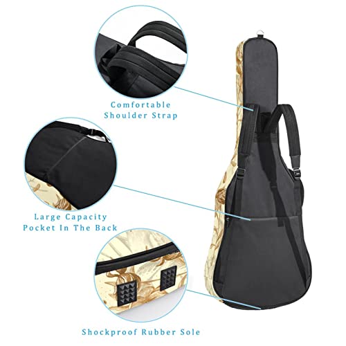 SES Shell Fossils Étui de protection rembourré pour guitare classique acoustique, Multicolore 02, 42.9×16.9×4.7 in… - Les Beatles, Paul McCartney, John Lennon, RIngo Starr, George Harrison SES Shell Fossils Étui de protection rembourré pour guitare classique acoustique, Multicolore 02, 42.9x16.9x4.7 in… – Image 4