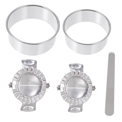 Happyyami 1 Set Dumpling Maker for Dumpling Empanada Ravioli and Pies Easy to Clean Kitchen Tools for Home Cooking Silver