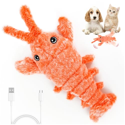 Audasi Hummer Interaktives Elektrisches Plüsch-Spielzeug für Hunde USB-aufladbar Waschbar