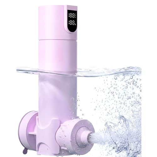 Bath Jets for Tub – Portable Cordless Bath Jet Spa for Bathtub with Vacuum-Lock Suction, Dual Jet & Bubble Mode, 360° Adjustable Water Flow
