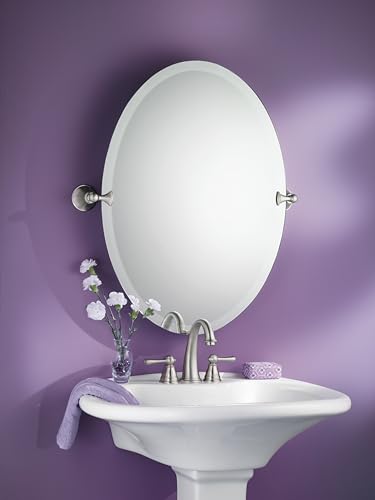 Moen DN2692BN Glenshire Pivoting Oval Mirror, Brushed Nickel - image 7