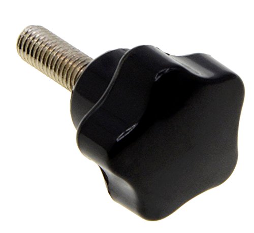 Yxq M6 Star Hand Knob Clamping Tightening Replacement Black Plastic (6Pcs) #TOP3