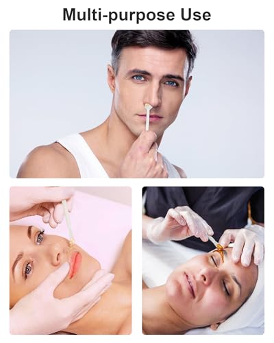 50 Pcs Nose Wax Sticks, Nose Wax Kit Men and Women Nose Wax Applicator Sticks for Nostrils Ears Face Cleaning - Thumbnail 6