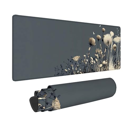 Tapis de souris XXL floral sous-main élégant idée cadeau pour bureau PC