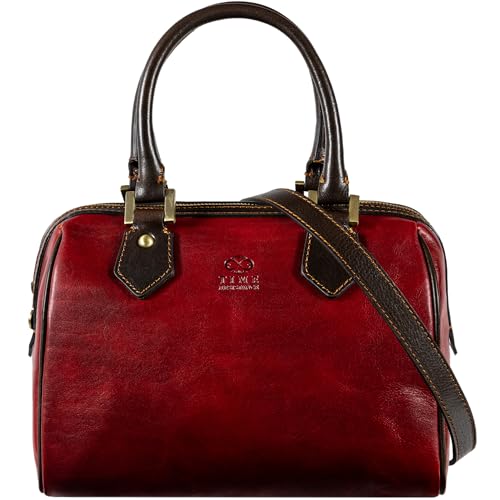 Time Resistance Leather Handbag - Full-Grain Leather Purse for Women - Top Handle Bag - Tote Bag