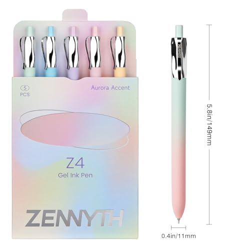 Bolígrafos de gel Ddaowanx 5 piezas punta fina 0.5 mm miniatura 2