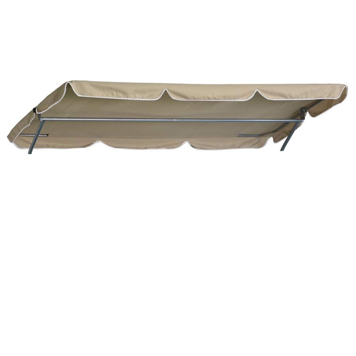 Loywe Ersatzdach für Sonnenliege Doppelliege (nur Stoff) (Beige)