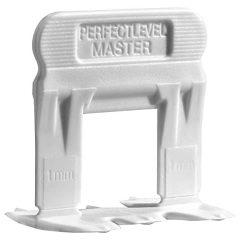 T-Lock ™ 1/32" (1mm) PERFECT LEVEL MASTER ™ Professional Anti Lippage Tile Leveling System - 250 Tile Leveling Clips Cover