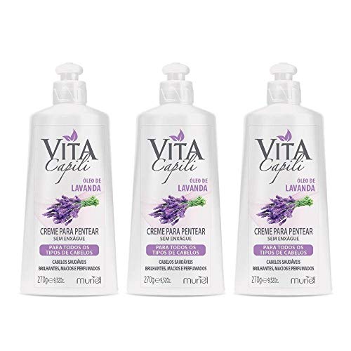 KIT 05 CREME PENTEAR MURIEL VITA CAPILI LAVANDA 270G