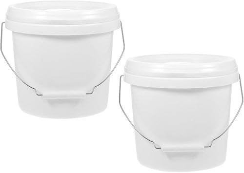 Cubo de 2 piezas de 4 l con tapa Contenedor de almacenamiento Cubo de pintura Cubo de pintura Cubo de almacenamiento de pintura Cubo de pintura