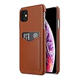 Melkco プレミアムレザーカードスロットバックカバー V2 Apple iPhone 11用 (6.1インチ) - (ブラウン)