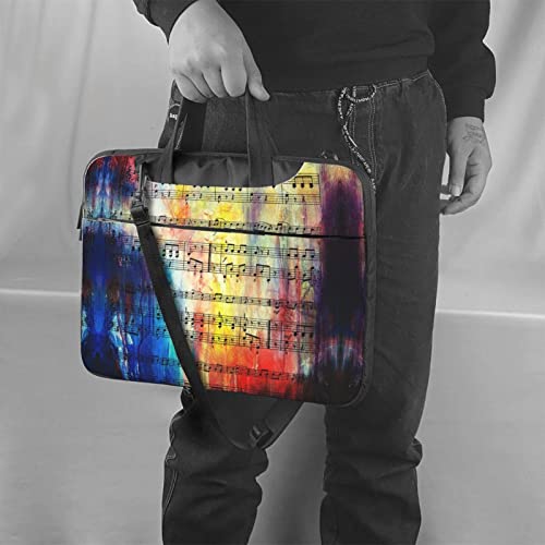 Bolso vintage con notas musicales para laptop 15.6 pulgadas miniatura 2