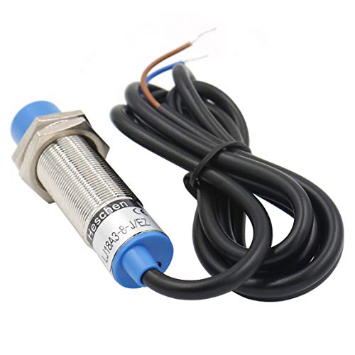 Heschen M18 Inductivo Sensor de Proximidad Interruptor No Escudo Tipo LJ18A3-8-J/EZ Detector 8mm 90-250VAC 400mA Normalmente Abierto (NO) 2 Alambre