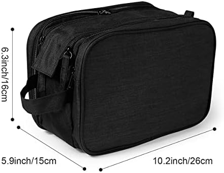 Toiletry Travel Bag Toiletry Bags Dopp Kit Travel Accessories Water-resistant Toiletries Organizer Bag Case for Men Women (Black) 3 Toiletry Travel Bag Toiletry Bags Dopp Kit Travel Accessories Water-resistant Toiletries Organizer Bag Case for Men Women (Black)