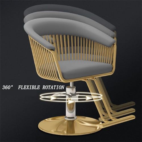 Hydraulisch höhenverstellbarer Friseurstuhl mit 360-Grad-Drehgelenk, robuster Salonstuhl für professionelles Friseur