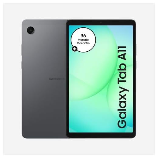 Samsung Galaxy Tab A11, Android Tablet, 8,7 Zoll Display mit 90 Hz Bildwiederholrate, 64 GB Speicher, 4 GB RAM, Dolby Dual-Lautsprecher, Gray, 3 Jahre Herstellergarantie [Exklusiv bei Amazon]