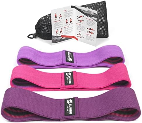 ELVIRE SPORT Elastic Bands for Women and Men (Set of 3) | Fabric ...