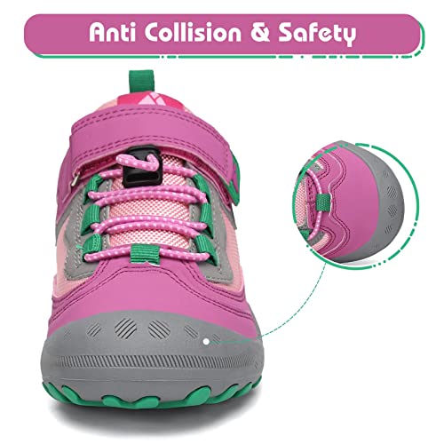 Mishansha Boys Girls Ankle Adventure Trekking Shoes Comfortable Climbing Hiking Shoes For Little Kids Outdoors Rose Pink #TOP2