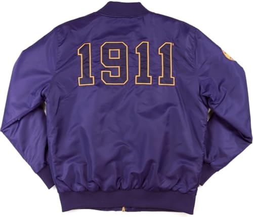 Big Boy Omega Psi/Ψ Phi Divine 9 S4 Bomber Jacket [Purple - 3XL] - ID#716642