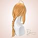 GOOACTION Male Golden Blonde Bangs Braid Pigtail Long Wig for Edward Elric Fullmetal Alchemist