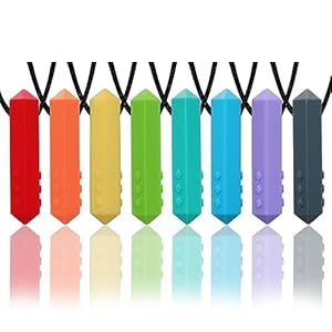 Chew Necklaces for Sensory Kids, 8 ...