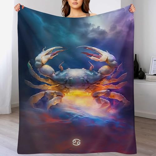 Couverture crabe pour des soirées cocooning confortables sur le canapé