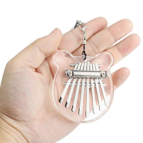 Alnicov Piano à pouce Kalimba à 8 touches, piano à doigts en acrylique transparent Super MiNi avec cordon adapté aux… - Les Beatles, Paul McCartney, John Lennon, RIngo Starr, George Harrison Alnicov Piano à pouce Kalimba à 8 touches, piano à doigts en acrylique transparent Super MiNi avec cordon adapté aux…