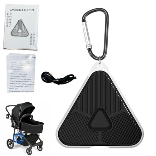 Repelente ultrasónico Recargable por USB, Dispositivo portátil para Acampar al Aire Libre, Viajes, hogar y áreas de Mascotas
