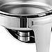 Happybuy 2 Packs Stainless Steel Chafing Dish 6 Quart Round Chafer Roll Top Chafer for Catering Buffet Warmer Set with Pans and Fuel Holders (2 Packs Stainless Steel Chafing Dish)