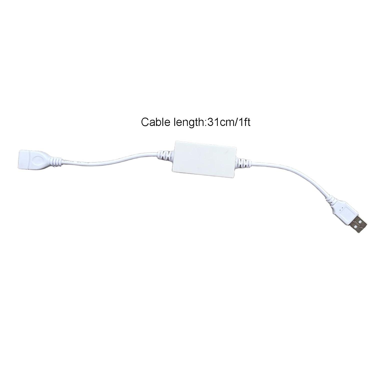 USB Cycle Timer Switch 6-24 Hours Automatic On/Off Loop Timer for Christmas LED Lights, USB Fans 1ft Extension Cord 5V 2A Power Control for Holiday Decorations