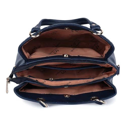 Image of WOMEN MARKS Women Pu HandBag with Detachable Adjustable Strap and Large Capacity