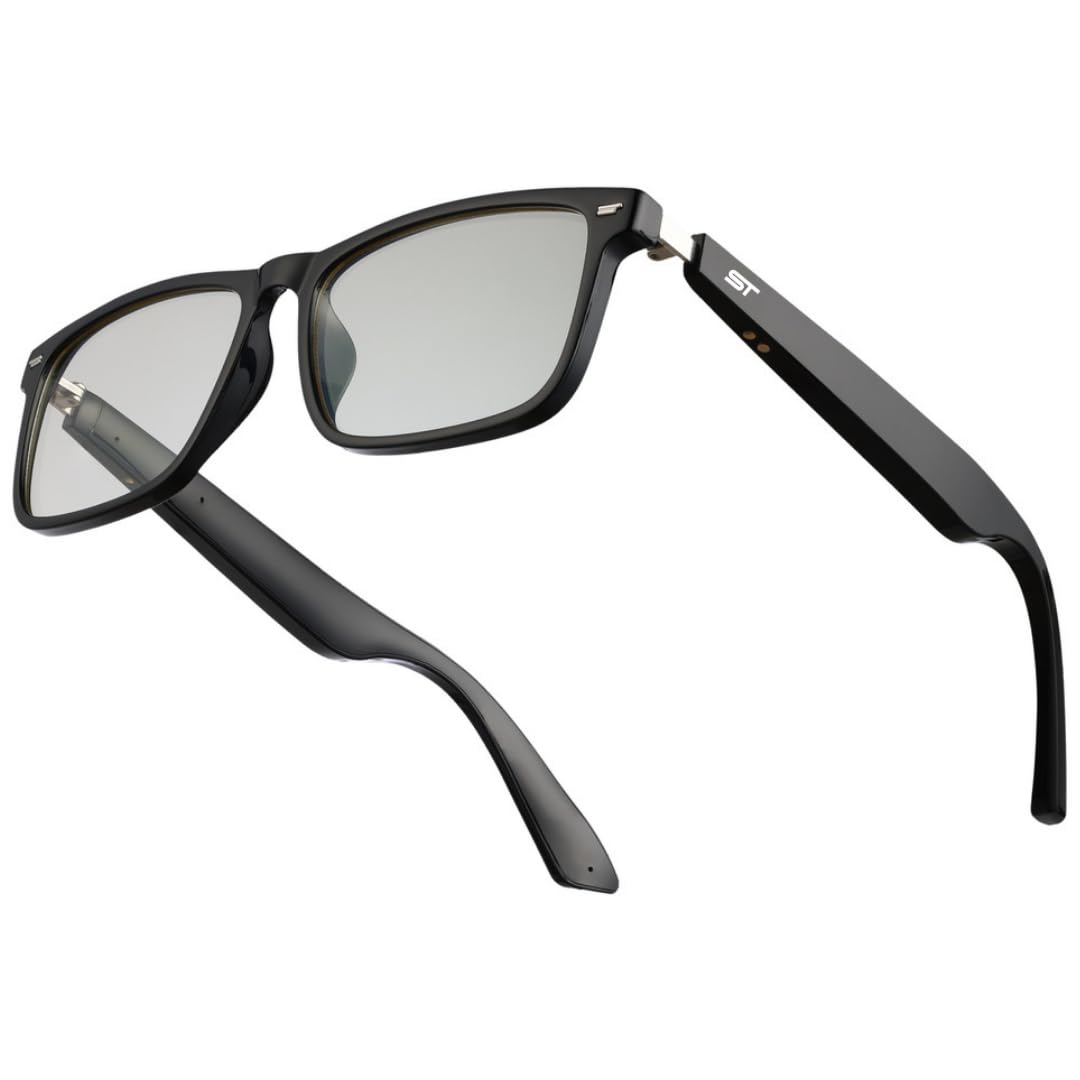 SPECTACKLE Spec Pro Roger Smart Glasses | Blue Light Filtering & UV Protection Dual Sunglass Lenses Inbuilt Voice Assistant 50Hrs Playtime IPX5 water resistant