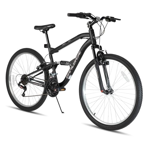 HH HILAND Full Suspension Mens Mountain Bike, 18 Speed, 26 Inch...