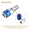 gohantee R12 R22 to R134A Retrofit Valve 7/16 Low Side Port Adapter with Blue Dust AC Cap Universal for AC Air Conditioner Refrigerant #2