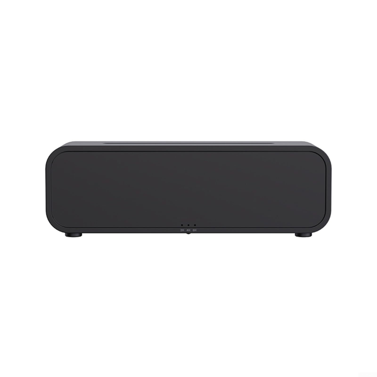Diffuseur d'arômes flamme ultrasonique humidificateur d'air LED 250ml noir bureau