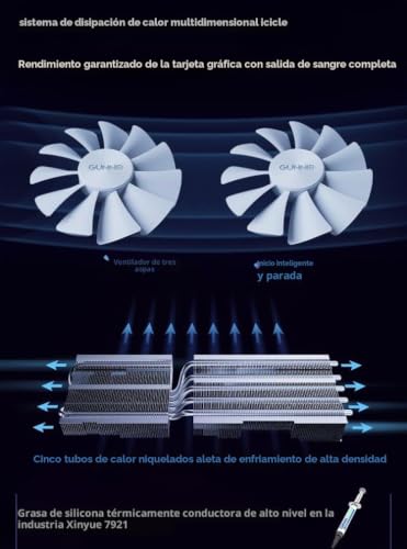 Tarjeta gráfica Intel ARC A770 Photon de 8GB en color blanco con triple ventilador para PC 4