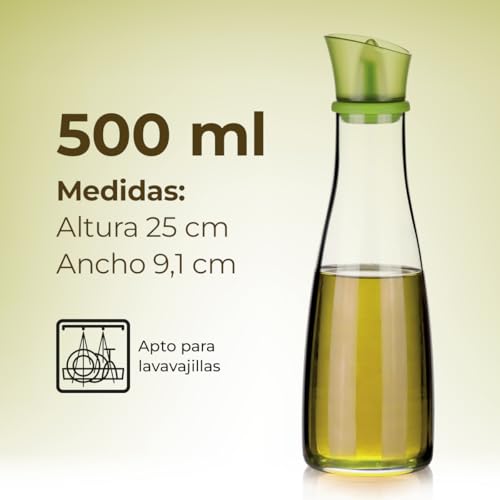 Miniatura 7 de Tescoma Aceitera Cocina, Cocinar, Servicio De Mesa, Emplatado 500 Ml Vidrio De Borosilicato Y Silicona Vitamino