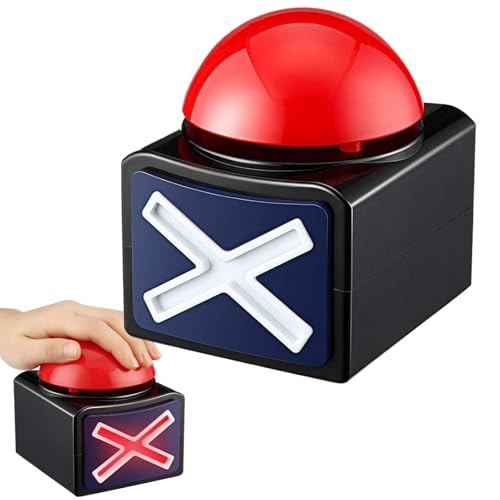 Buzzers De Jeu, Buzzer De Réponse,boutons D'alarme Avec Son Et Lumière Rouge,Buzzers De Jeu Amusants,Trivia Quiz Got Talent Buzzer Pour Les Soirées De Jeux...