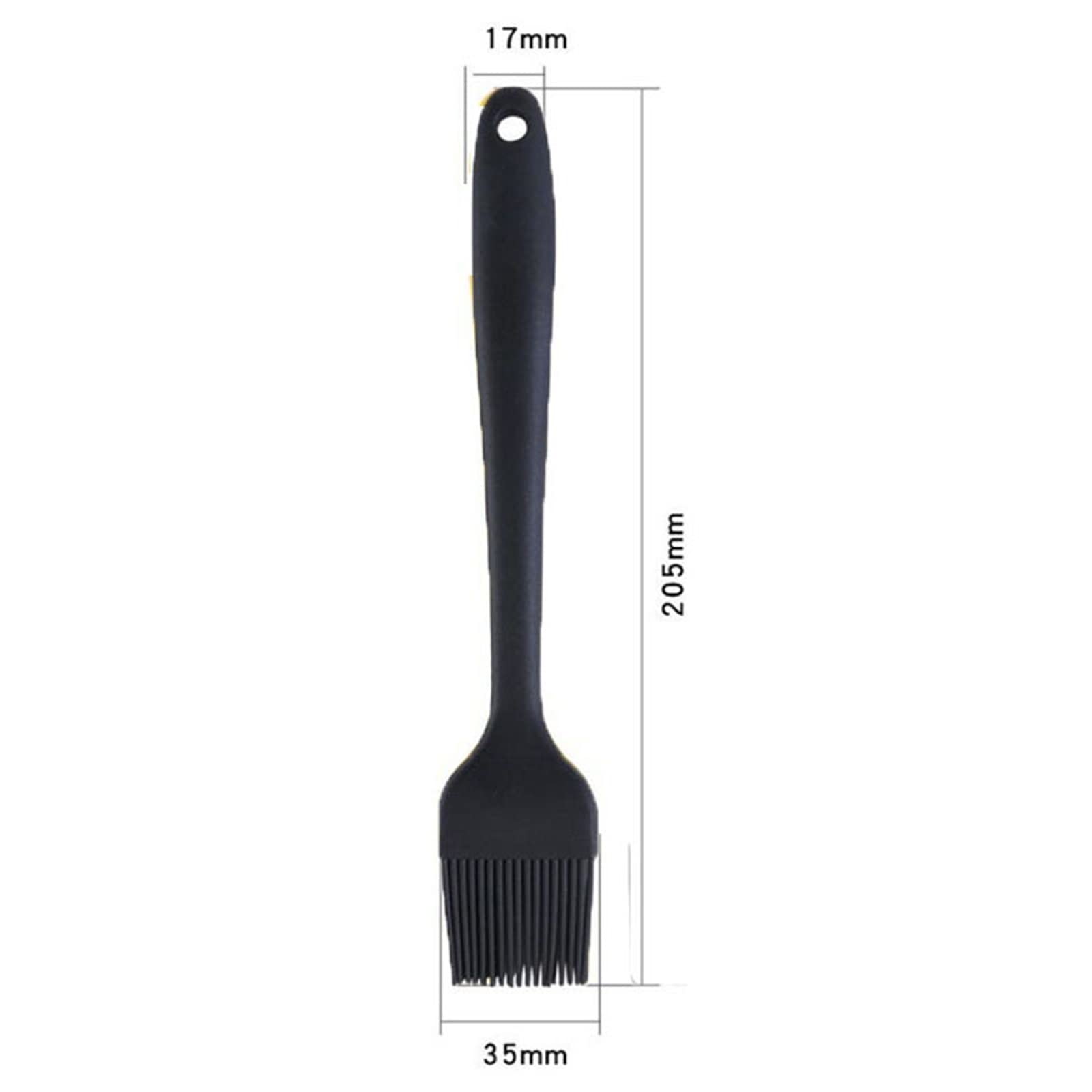 Casa e Cucina 1-3PCS Pennello for Grasso in Silicone Nero Set di pinze for Barbecue Cucchiai da Cucina Spatola(1pc BBQ Brush)