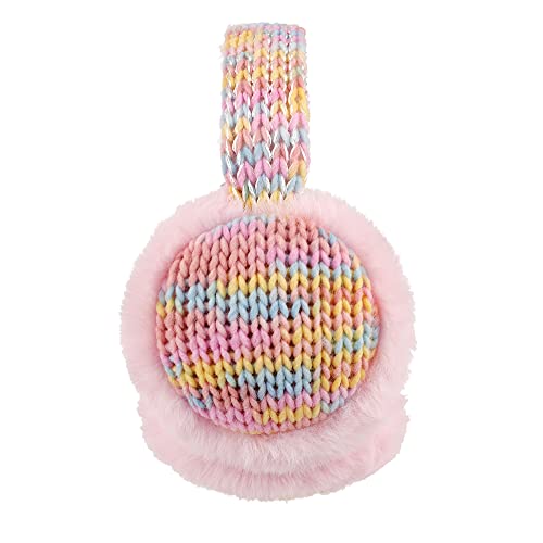 Flammi Kids Knit Earmuffs Winter Outdoor Furry Ear Warmers For Boys Girls (Pink) #TOP4