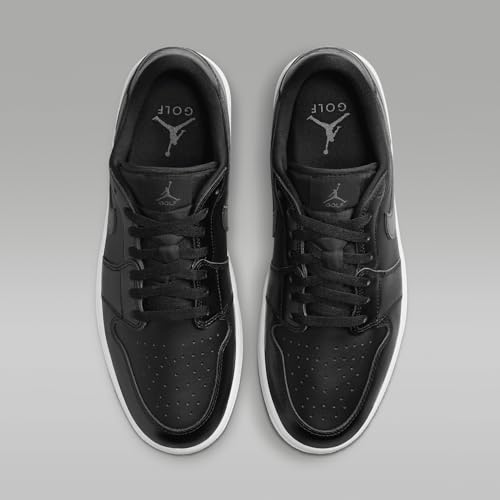 NIKE Air Jordan 1 Low G Golf Shoes (DD9315-005, Black/Gum Medium Brown/White/Anthracite) Size 3.54