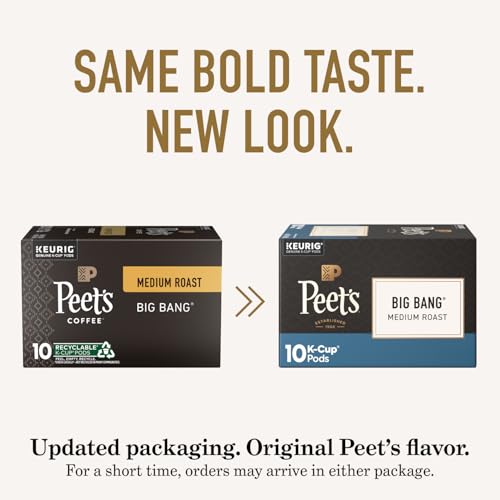 Image of Peet's Coffee Coffee Pods, Medium Roast, Big Bang, 60 K Cups